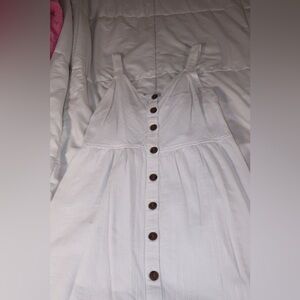 Universal Thread Cream Sundress Sleeveless Spaghetti Strap